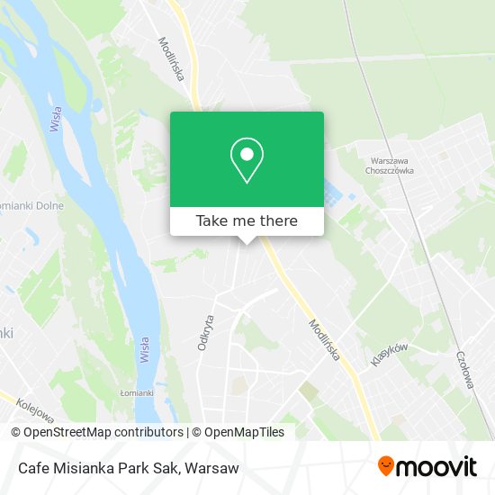 Cafe Misianka Park Sak map