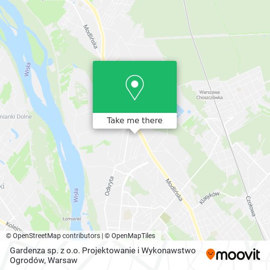 Gardenza sp. z o.o. Projektowanie i Wykonawstwo Ogrodów map