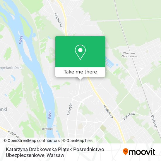 Katarzyna Drabkowska Piątek Pośrednictwo Ubezpieczeniowe map