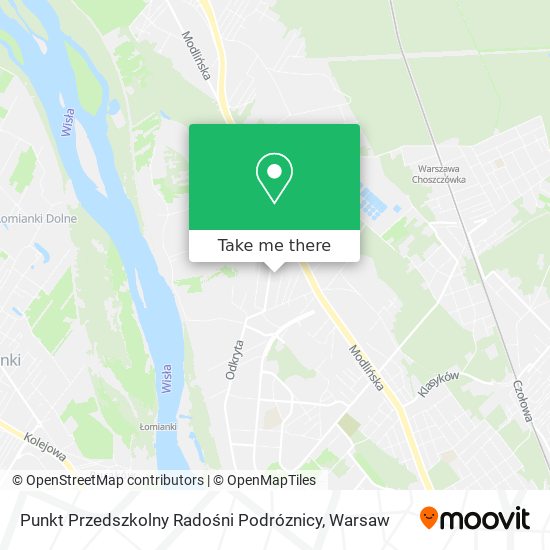 Punkt Przedszkolny Radośni Podróznicy map