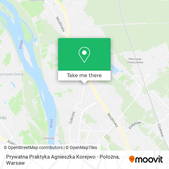 Prywatna Praktyka Agnieszka Korejwo - Położna map