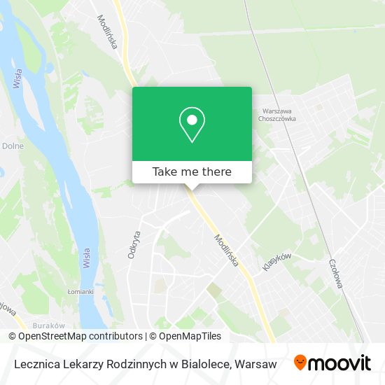 Lecznica Lekarzy Rodzinnych w Bialolece map