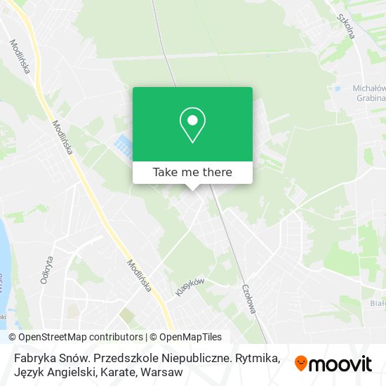 Fabryka Snów. Przedszkole Niepubliczne. Rytmika, Język Angielski, Karate map