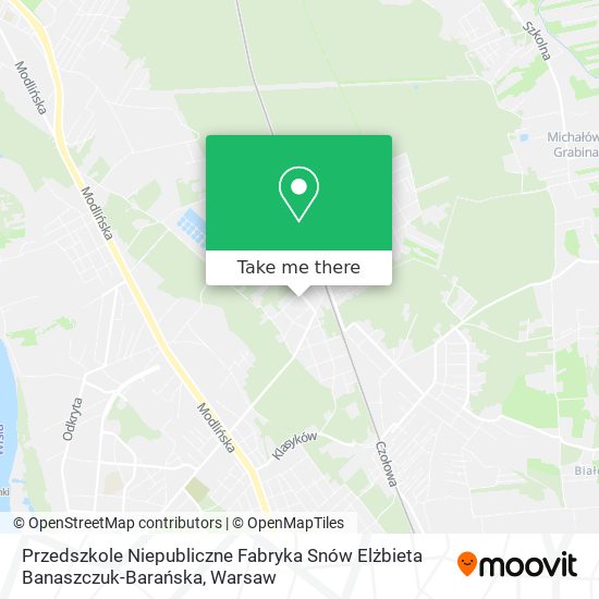 Przedszkole Niepubliczne Fabryka Snów Elżbieta Banaszczuk-Barańska map