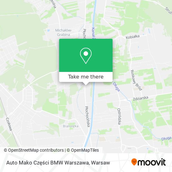 Auto Mako Części BMW Warszawa map