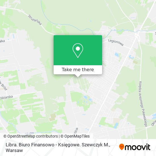 Libra. Biuro Finansowo - Księgowe. Szewczyk M. map