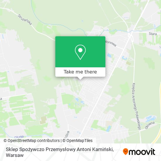 Sklep Spożywczo Przemysłowy Antoni Kamiński map