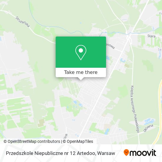 Przedszkole Niepubliczne nr 12 Artedoo map