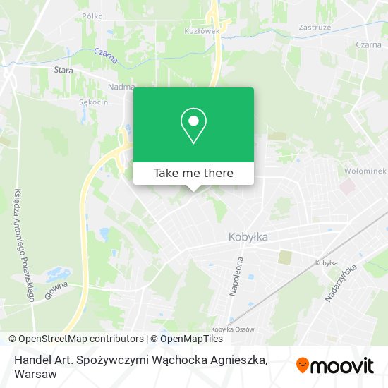 Handel Art. Spożywczymi Wąchocka Agnieszka map