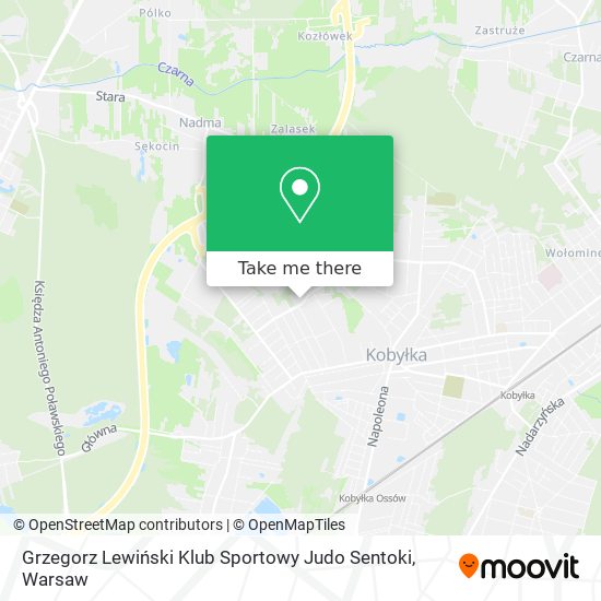 Grzegorz Lewiński Klub Sportowy Judo Sentoki map