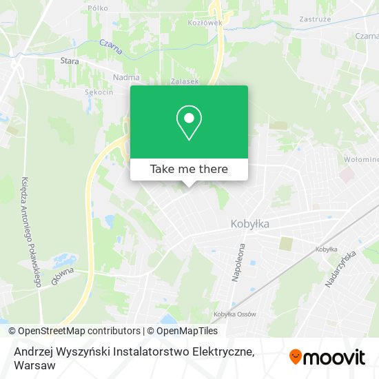 Andrzej Wyszyński Instalatorstwo Elektryczne map