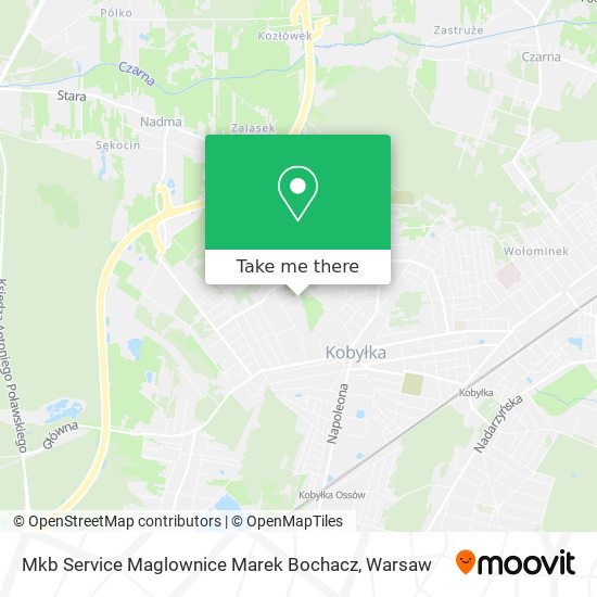 Mkb Service Maglownice Marek Bochacz map