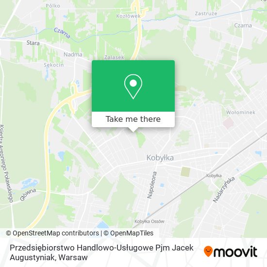 Przedsiębiorstwo Handlowo-Usługowe Pjm Jacek Augustyniak map