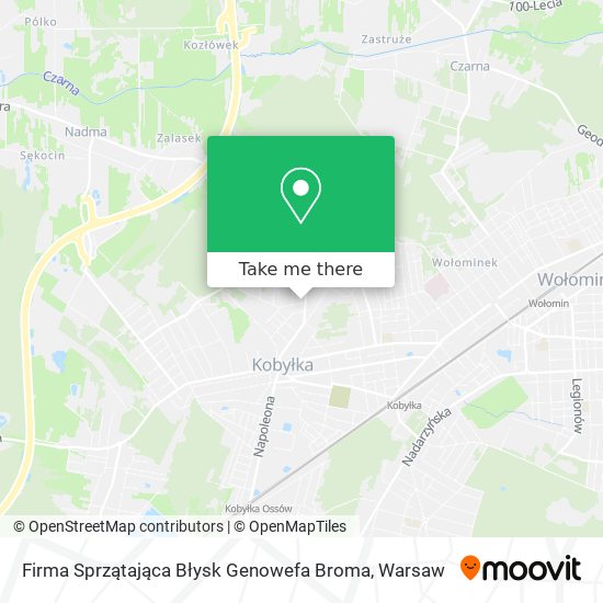 Firma Sprzątająca Błysk Genowefa Broma map