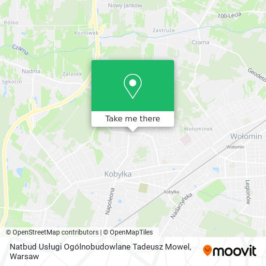 Natbud Usługi Ogólnobudowlane Tadeusz Mowel map