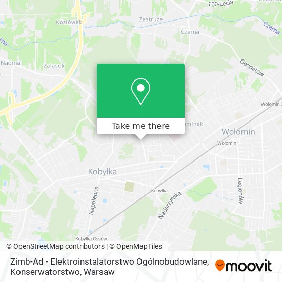 Zimb-Ad - Elektroinstalatorstwo Ogólnobudowlane, Konserwatorstwo map