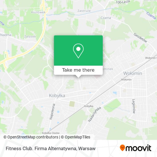 Fitness Club. Firma Alternatywna map