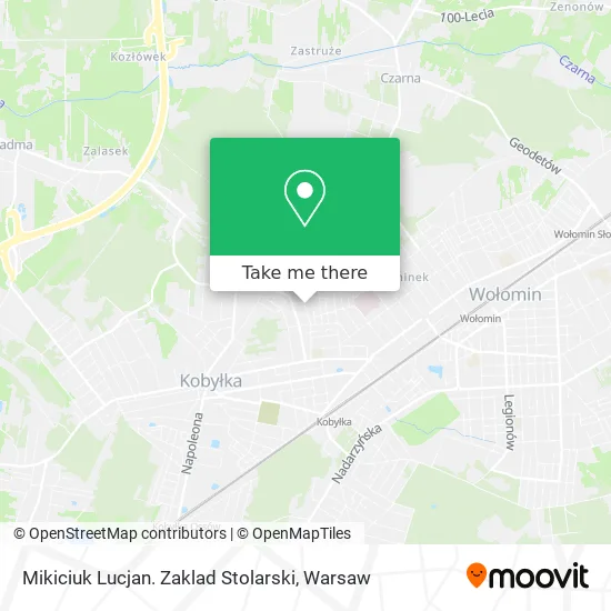 Mikiciuk Lucjan. Zaklad Stolarski map