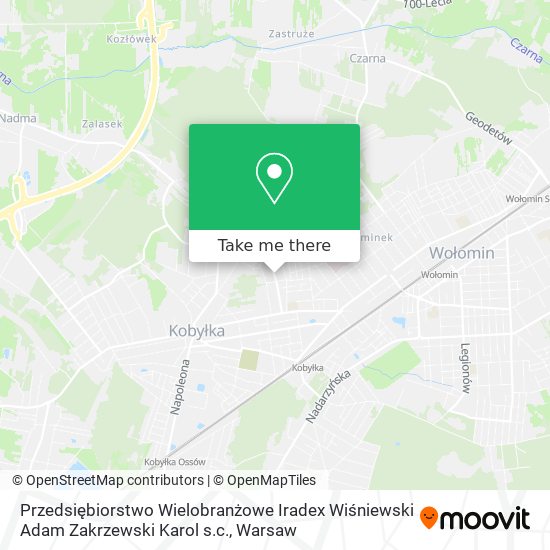 Przedsiębiorstwo Wielobranżowe Iradex Wiśniewski Adam Zakrzewski Karol s.c. map