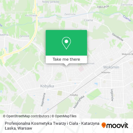 Profesjonalna Kosmetyka Twarzy i Ciała - Katarzyna Łaska map