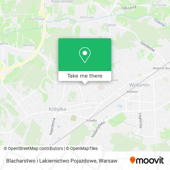 Blacharstwo i Lakiernictwo Pojazdowe map