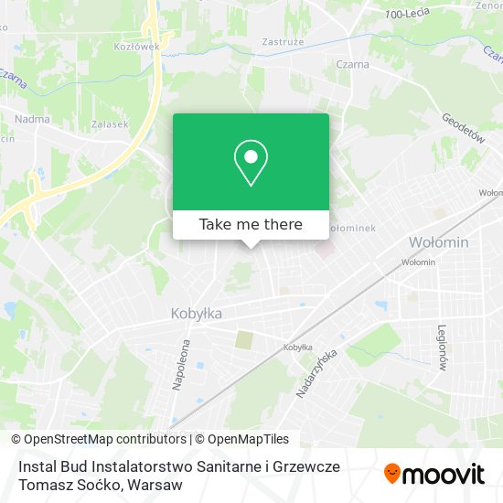 Instal Bud Instalatorstwo Sanitarne i Grzewcze Tomasz Soćko map