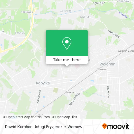 Dawid Kurchan Usługi Fryzjerskie map