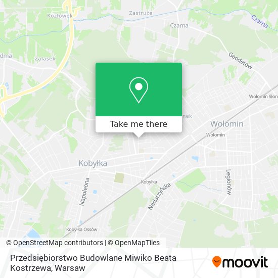 Przedsiębiorstwo Budowlane Miwiko Beata Kostrzewa map