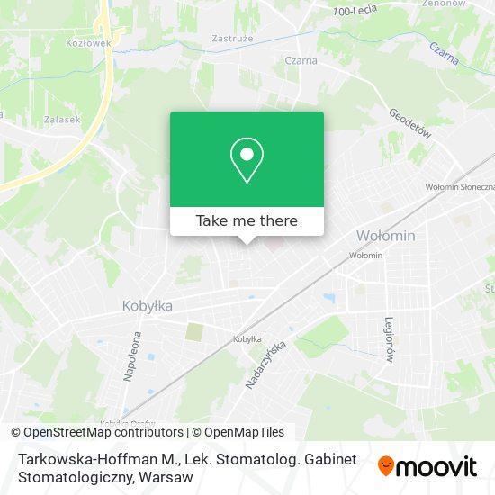 Tarkowska-Hoffman M., Lek. Stomatolog. Gabinet Stomatologiczny map