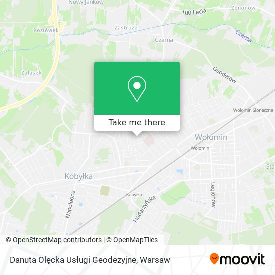 Danuta Olęcka Usługi Geodezyjne map