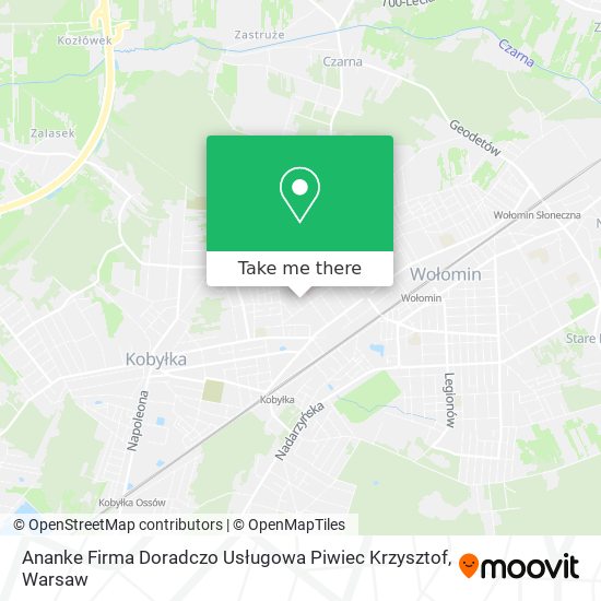 Ananke Firma Doradczo Usługowa Piwiec Krzysztof map