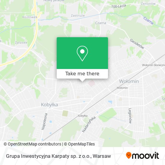 Grupa Inwestycyjna Karpaty sp. z o.o. map