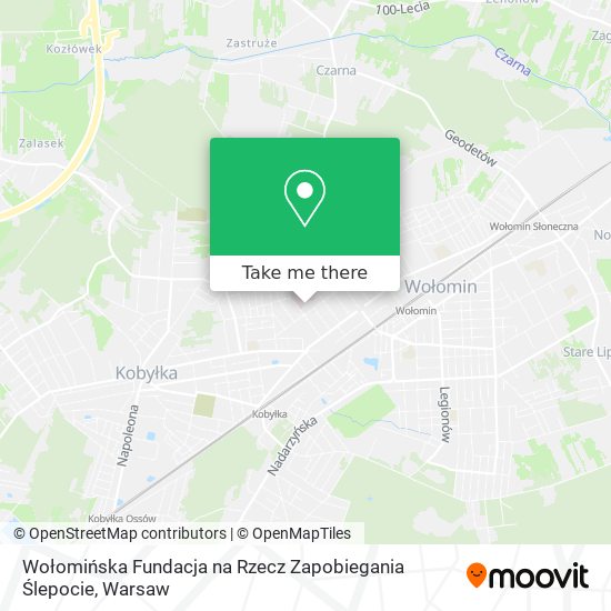 Wołomińska Fundacja na Rzecz Zapobiegania Ślepocie map