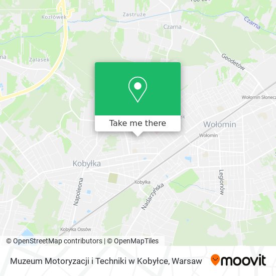 Muzeum Motoryzacji i Techniki w Kobyłce map