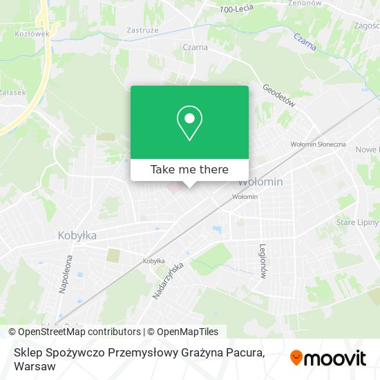 Sklep Spożywczo Przemysłowy Grażyna Pacura map