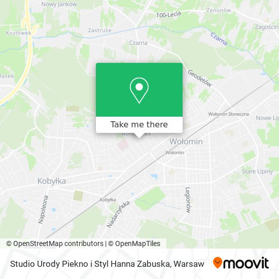 Studio Urody Piekno i Styl Hanna Zabuska map