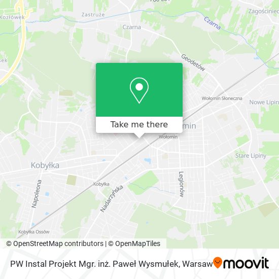 PW Instal Projekt Mgr. inż. Paweł Wysmułek map