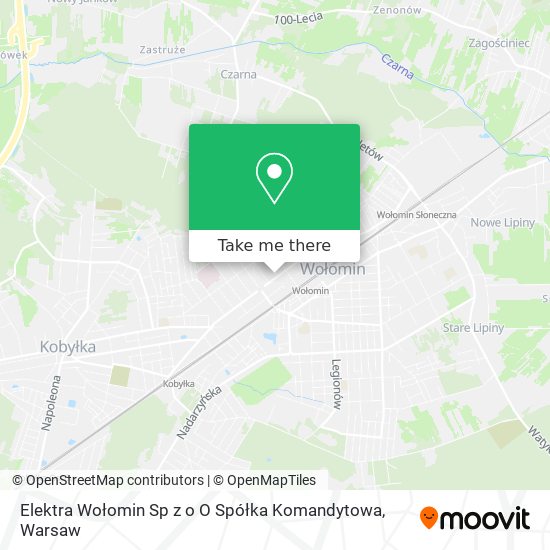 Elektra Wołomin Sp z o O Spółka Komandytowa map