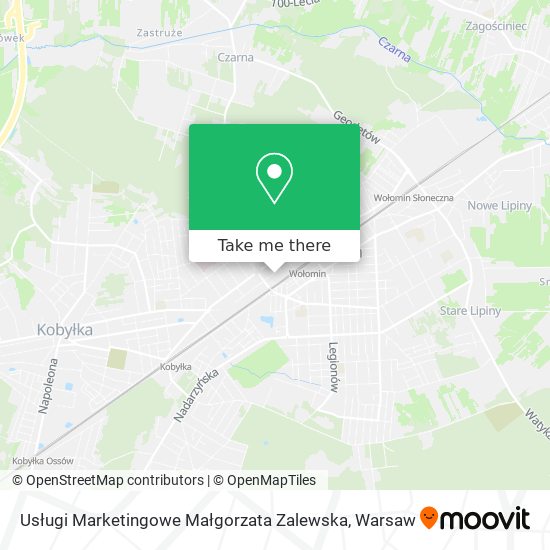 Usługi Marketingowe Małgorzata Zalewska map