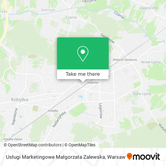 Usługi Marketingowe Małgorzata Zalewska map