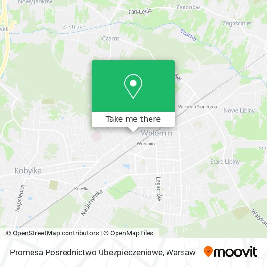 Promesa Pośrednictwo Ubezpieczeniowe map