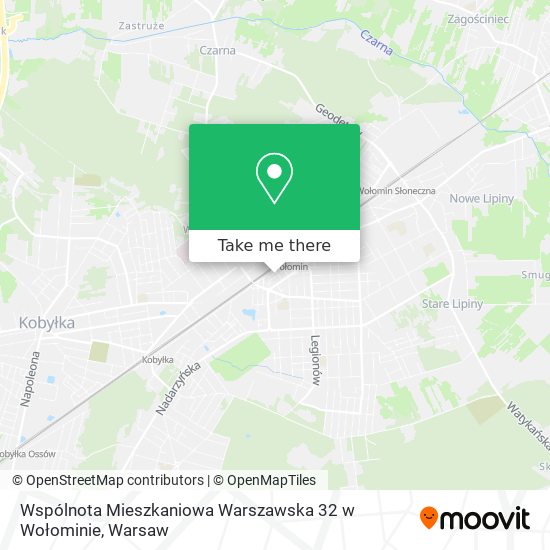 Wspólnota Mieszkaniowa Warszawska 32 w Wołominie map