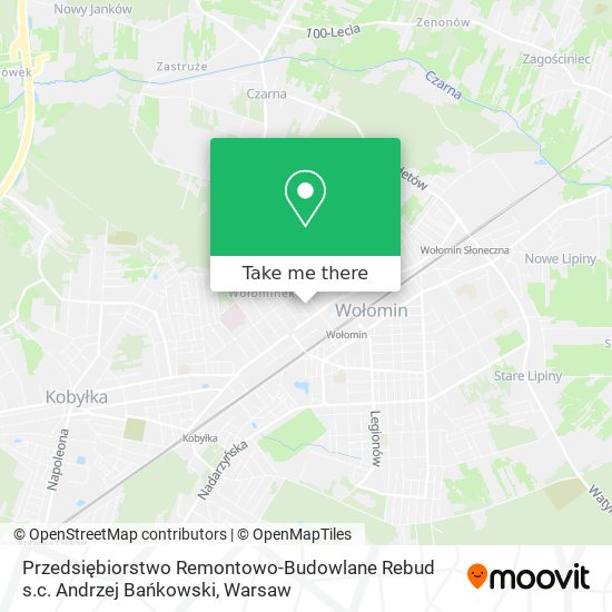 Przedsiębiorstwo Remontowo-Budowlane Rebud s.c. Andrzej Bańkowski map