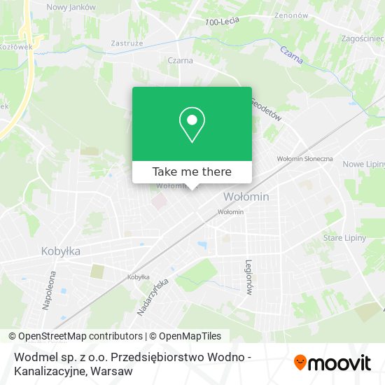 Wodmel sp. z o.o. Przedsiębiorstwo Wodno - Kanalizacyjne map