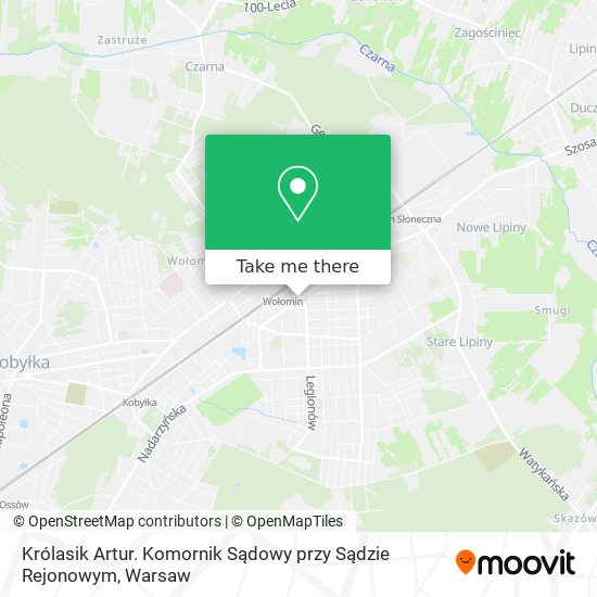 Królasik Artur. Komornik Sądowy przy Sądzie Rejonowym map