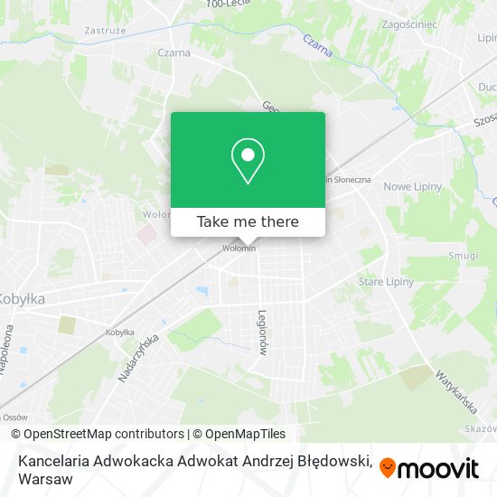 Kancelaria Adwokacka Adwokat Andrzej Błędowski map