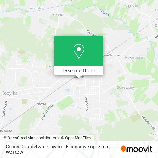 Casus Doradztwo Prawno - Finansowe sp. z o.o. map