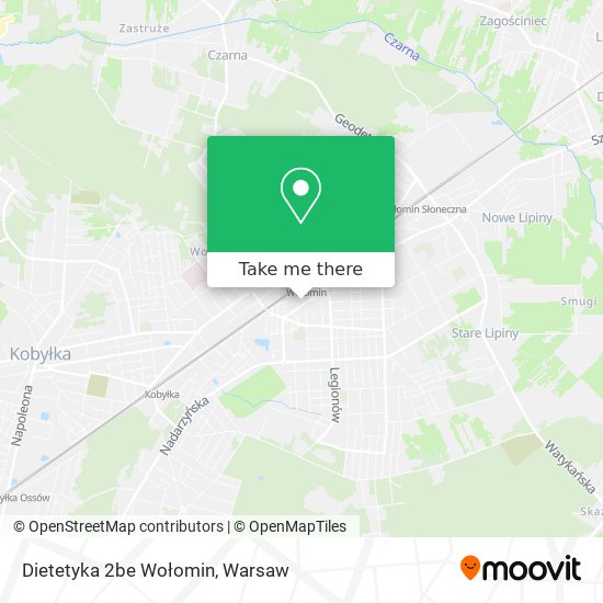 Dietetyka 2be Wołomin map