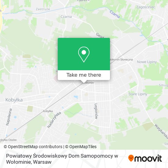 Powiatowy Środowiskowy Dom Samopomocy w Wołominie map