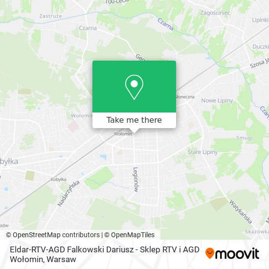 Eldar-RTV-AGD Falkowski Dariusz - Sklep RTV i AGD Wołomin map